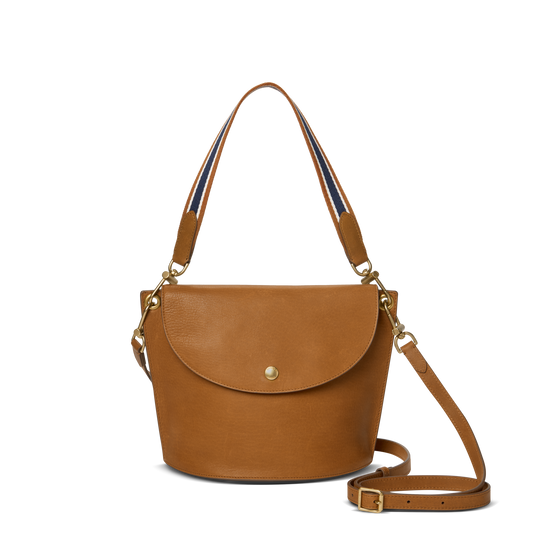 Convertible Birdy Bucket Bag - Tan