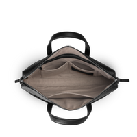 Canfield Briefcase - Black Pebbled Leather