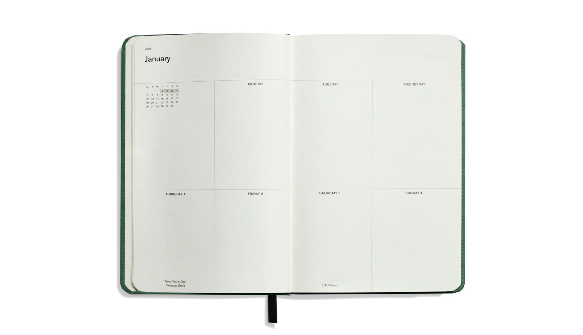 2026 12 Month Runwell Planner - Fern