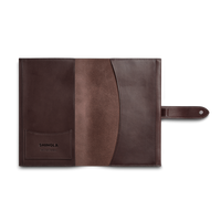 Medium Snap Journal Cover - Dark Brown Vachetta