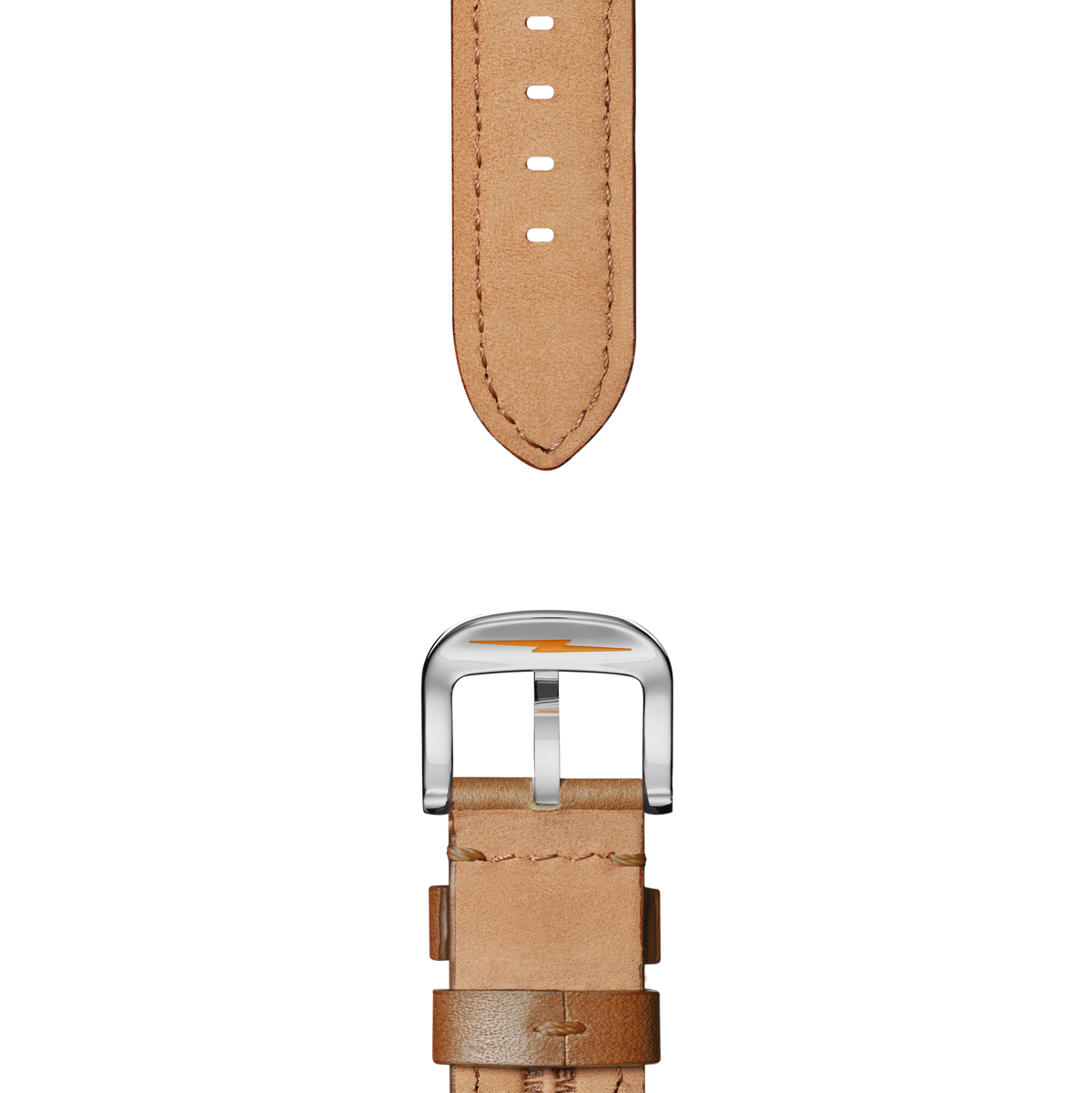 22mm Tan Leather Watch Strap - Tan