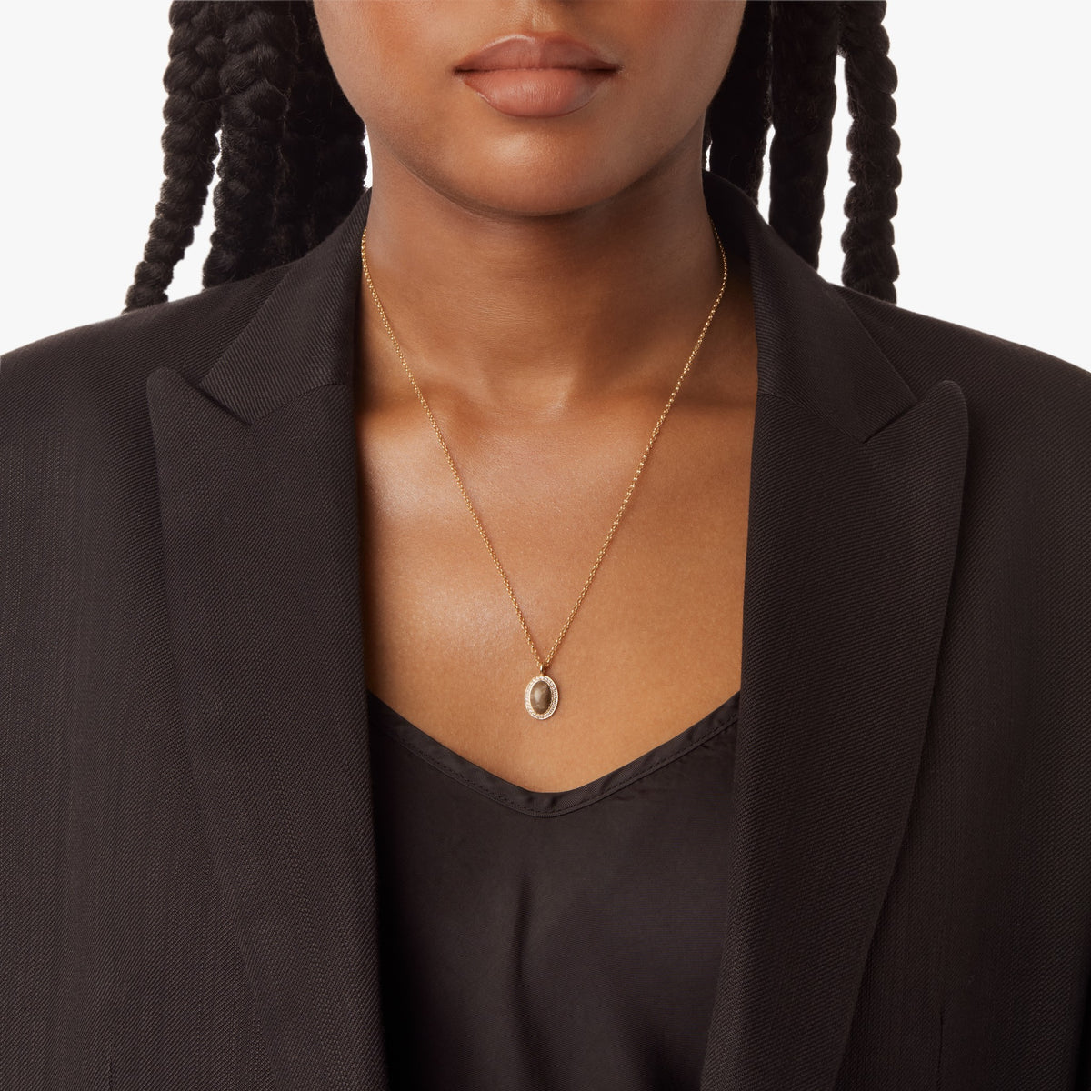 Diamond Petoskey Petite Necklace - Yellow Gold