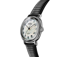 Mechanic Watch - Mother of Pearl/Black Leather Strap