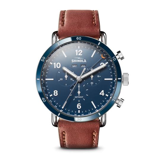 Canfield Sport Chronograph Watch - Midnight Blue