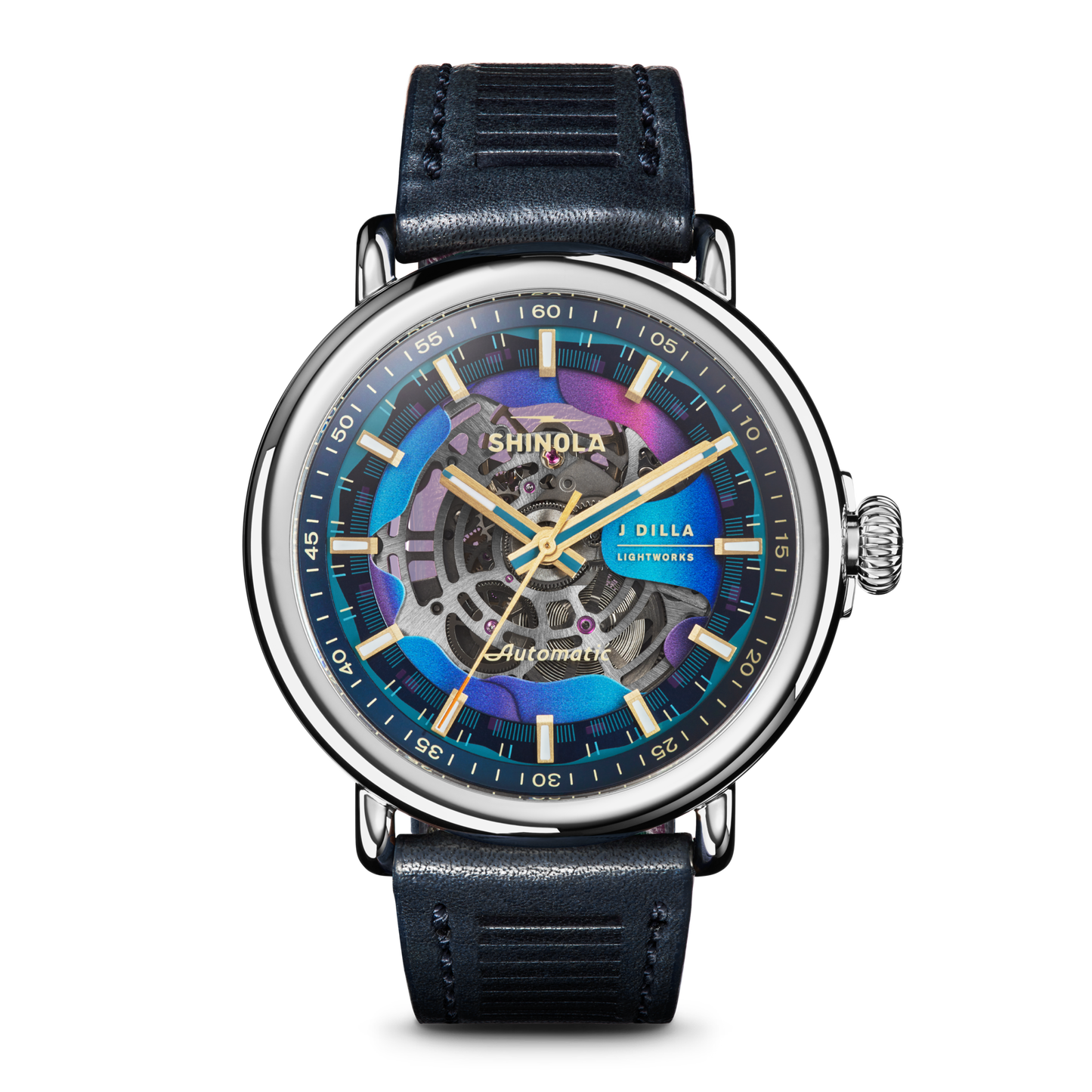 J Dilla Runwell Automatic Watch - Midnight Blue