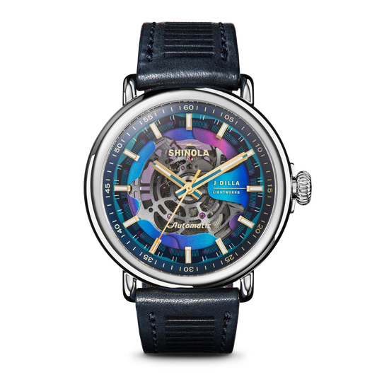 J Dilla Runwell Automatic Watch - Midnight Blue