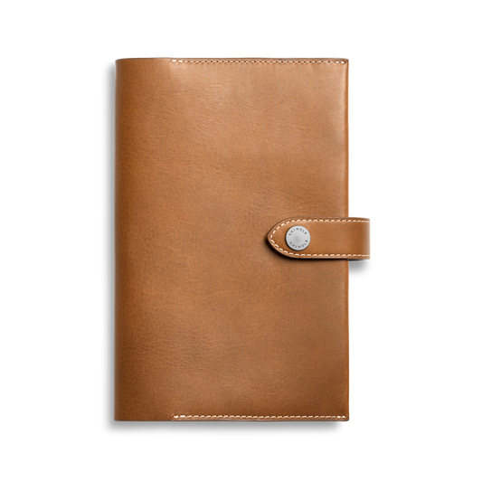 Medium Snap Journal Cover - Tan Vachetta