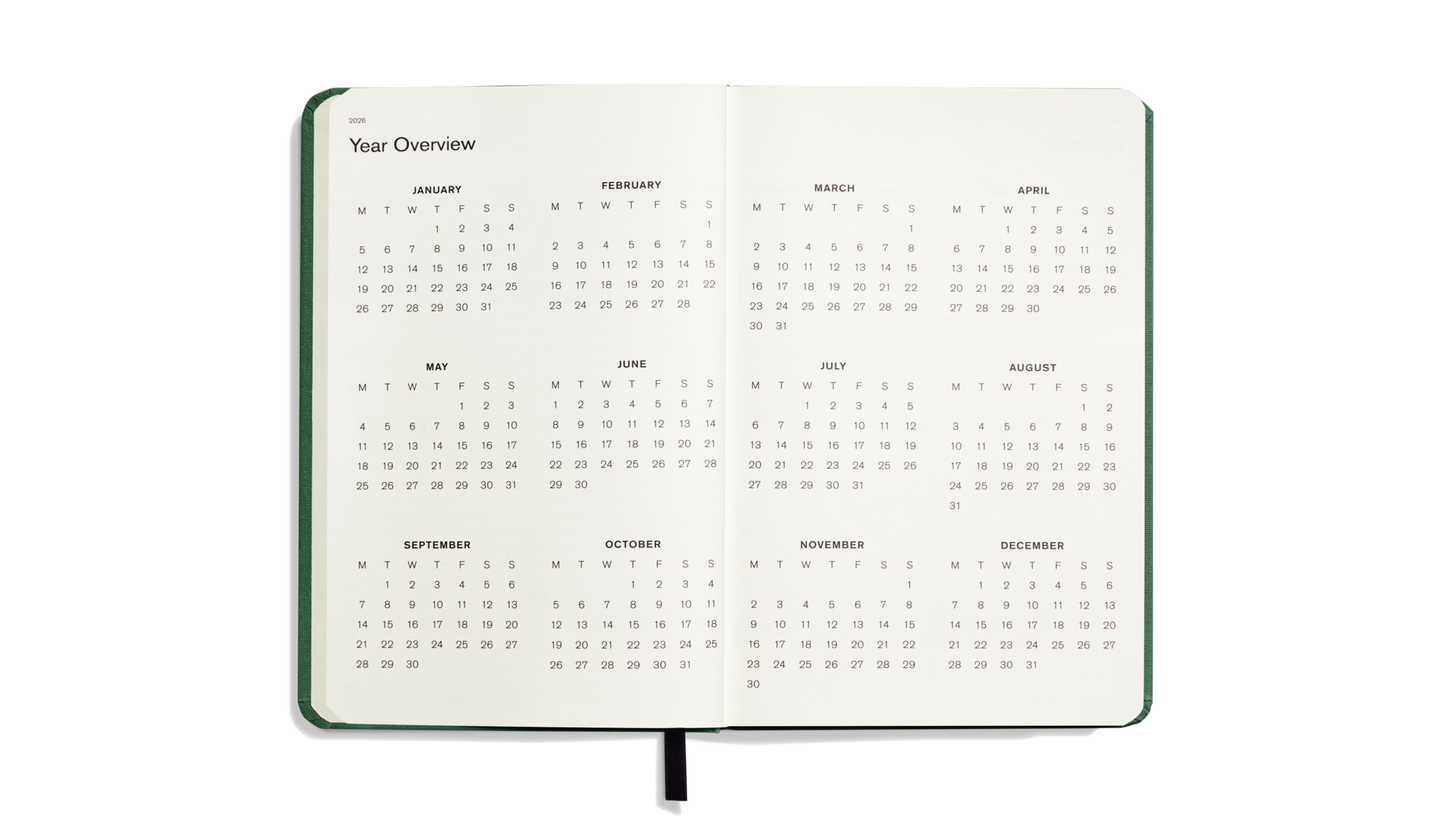 2026 12-Month Runwell Planner - Fern