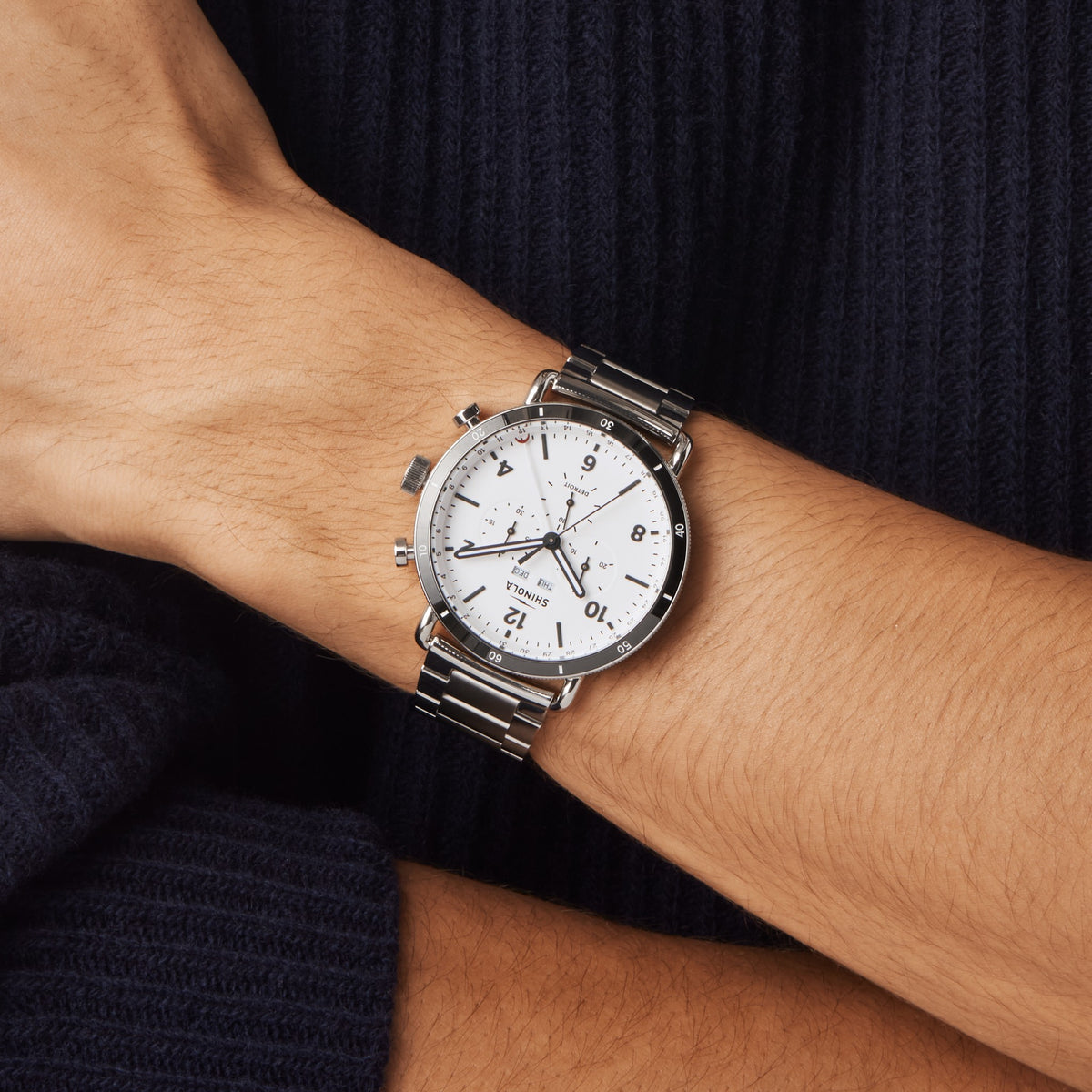 Canfield Sport Chronograph Watch - White
