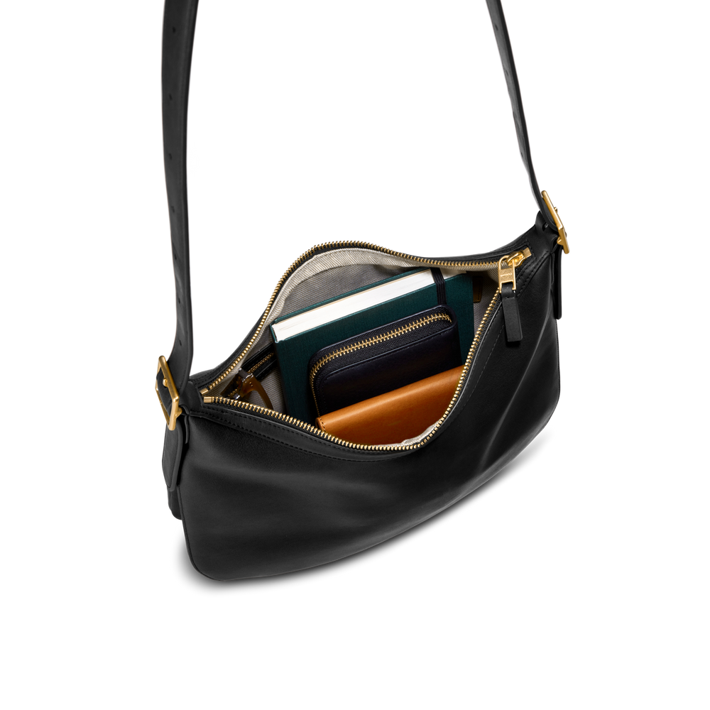 Medium Bixby Crossbody - Black
