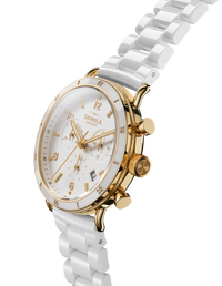 Canfield Sport Chronograph Watch - Soft White