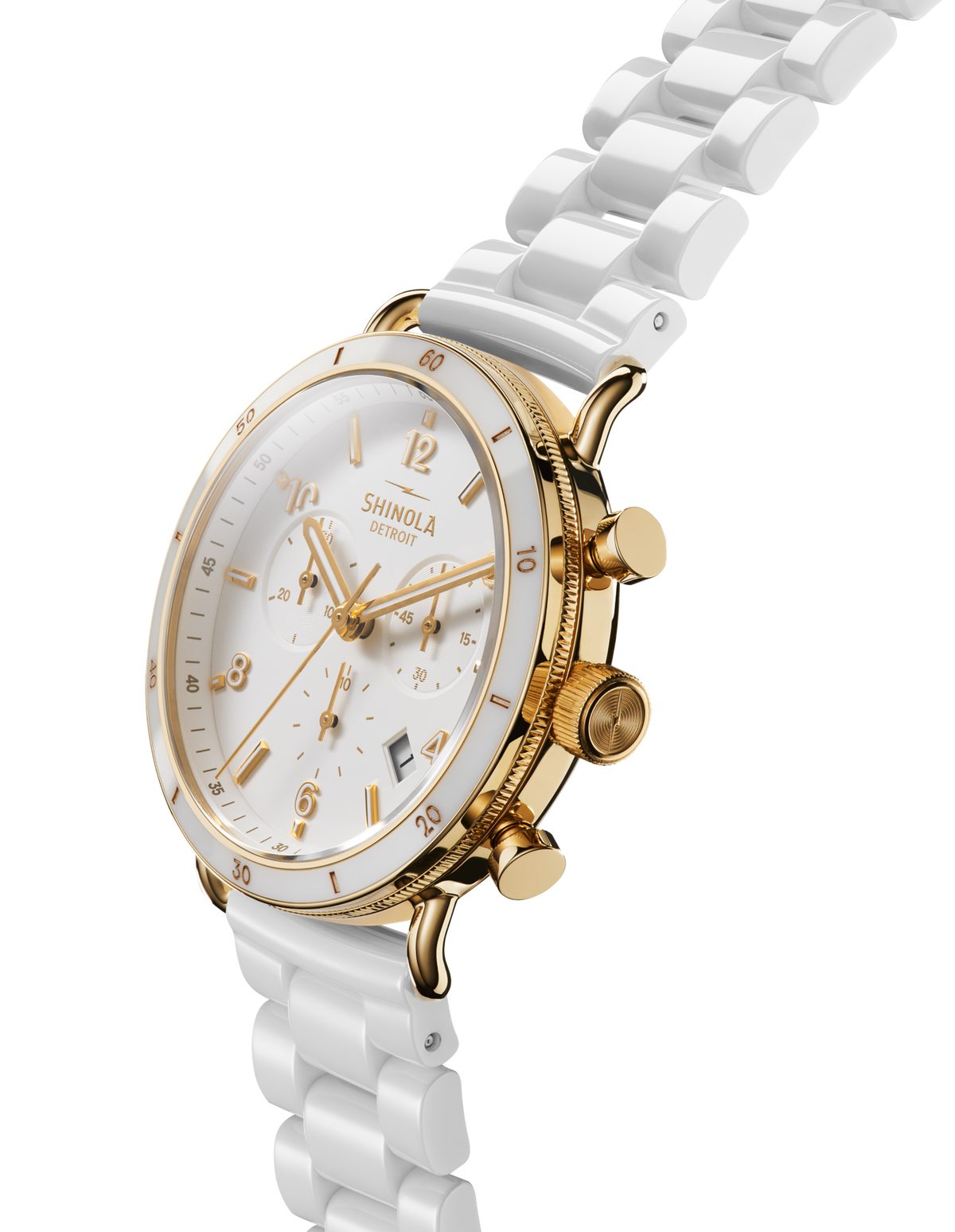 Canfield Sport Chronograph Watch - Soft White