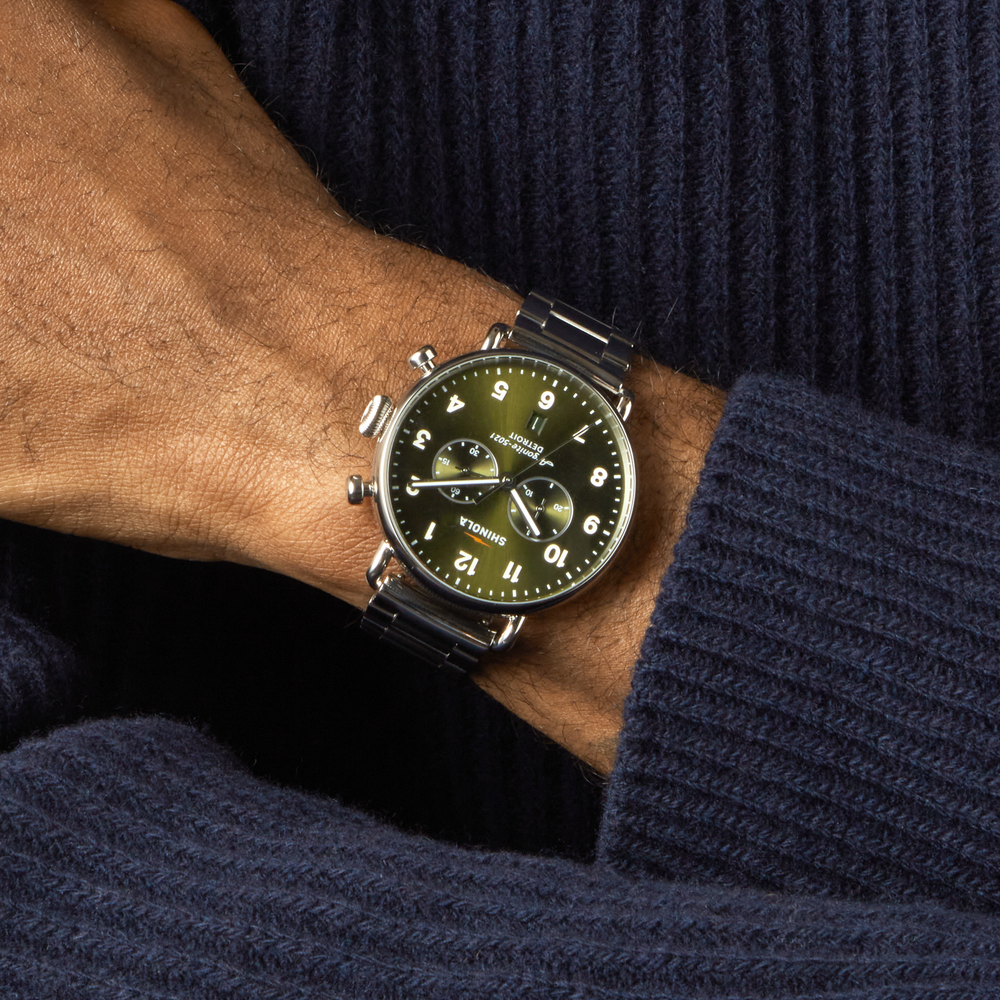 Canfield Chronograph Watch - Dark Olive