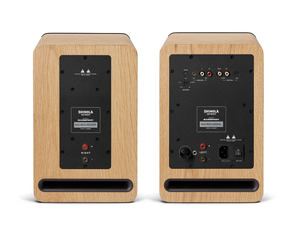 Bluetooth Bookshelf Speakers - Natural