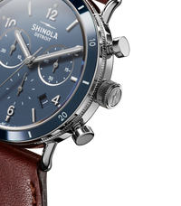 Canfield Sport Chronograph Watch - Midnight Blue