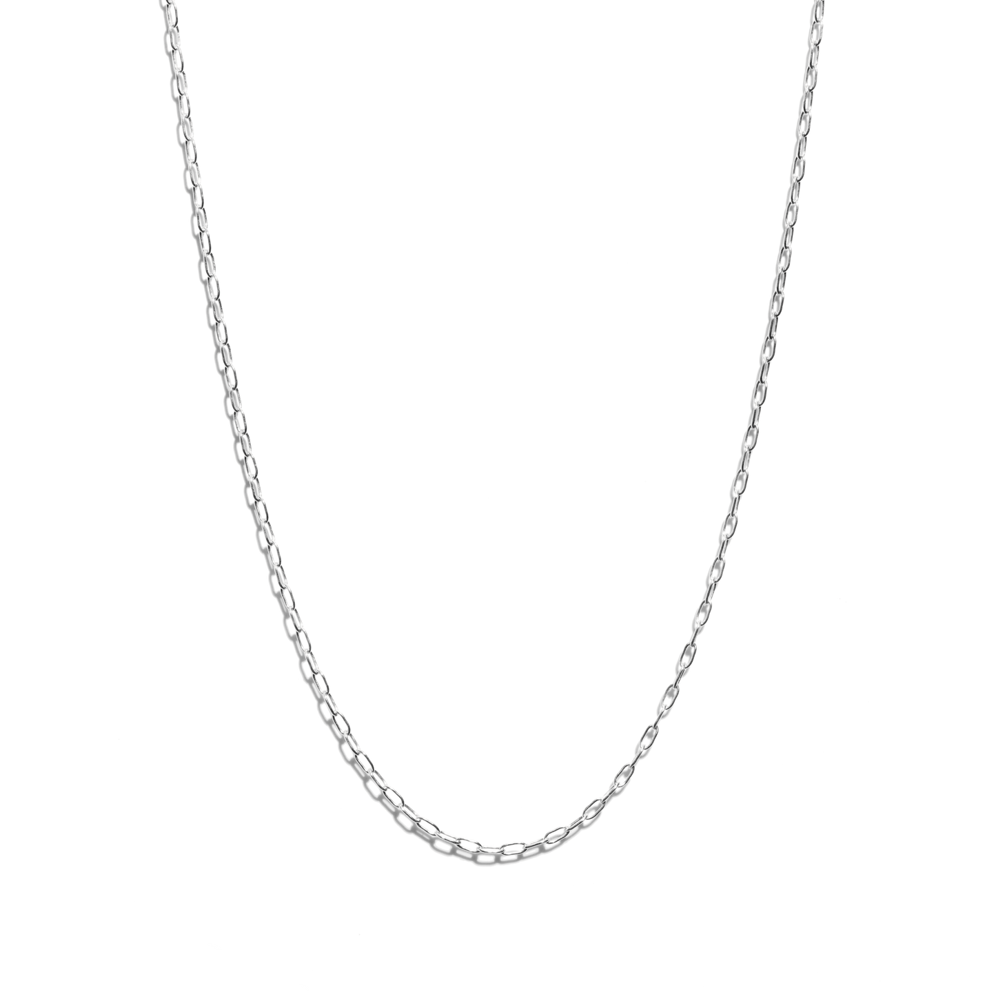 Large Oval Link Necklace - Sterling Silver