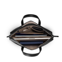 Canfield Briefcase - Black Pebbled Leather