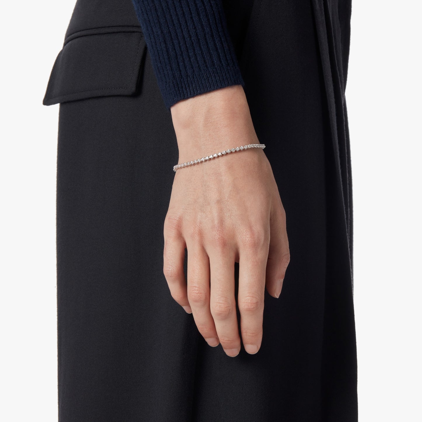 1 Carat Diamond Tennis Bracelet - White Gold