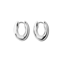 Signature Chubby Huggie Earrings - Sterling Silver
