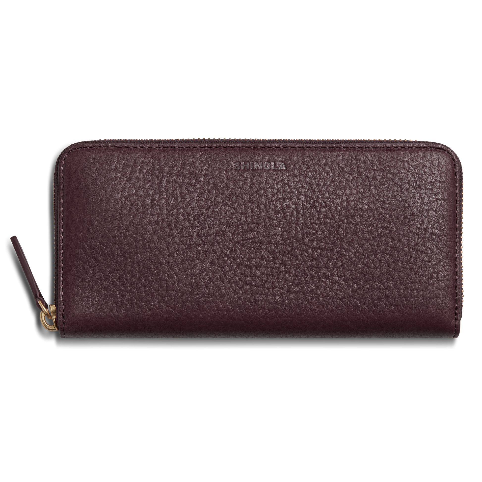 Continental Zip Wallet- Merlot