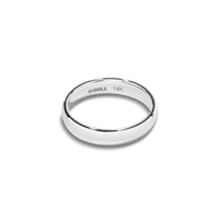 4mm Round White Gold Band