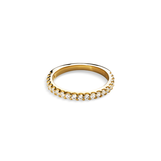 2 Carat Diamond Anniversary Ring - Yellow Gold