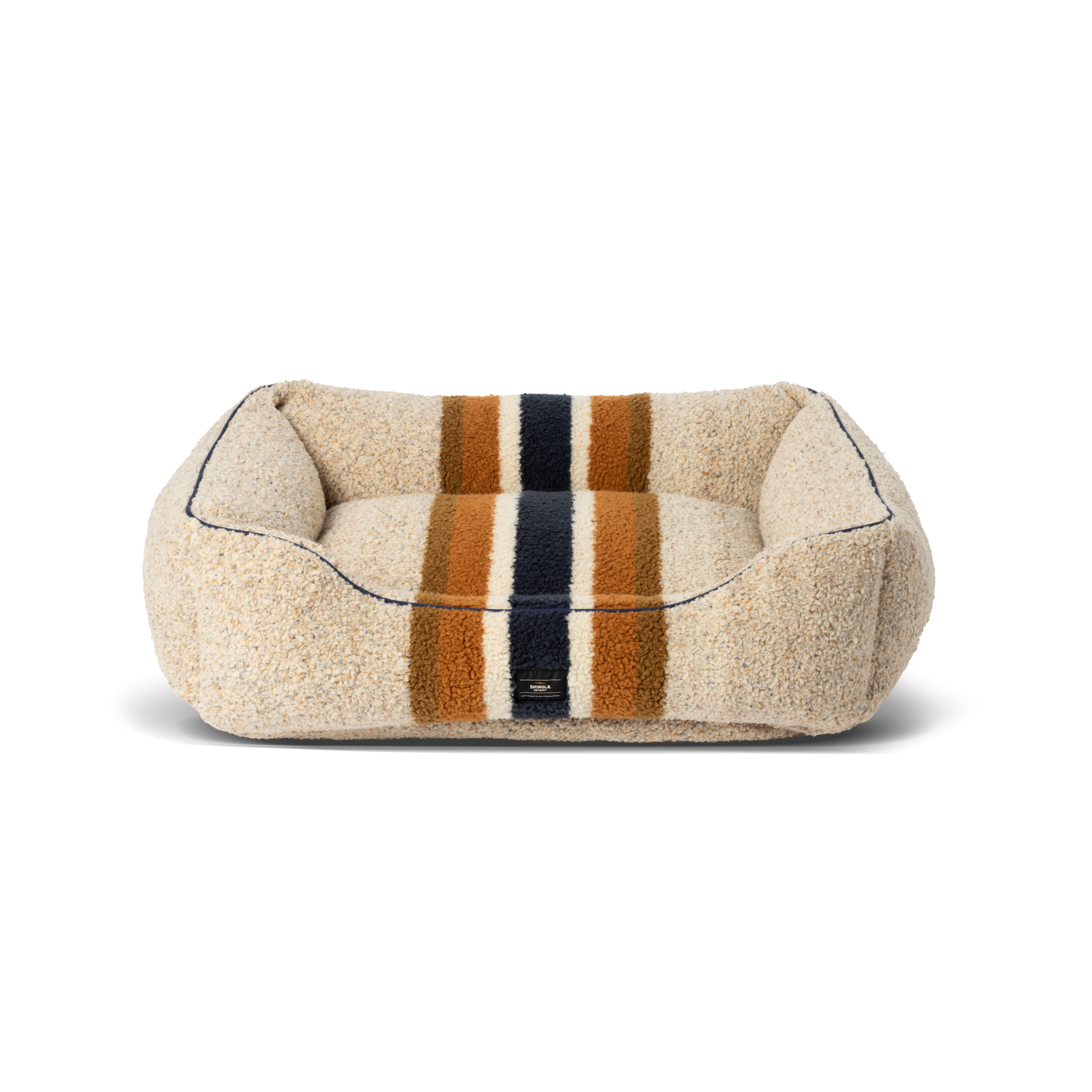 Kuddle Dog Bed - Stripe Brown