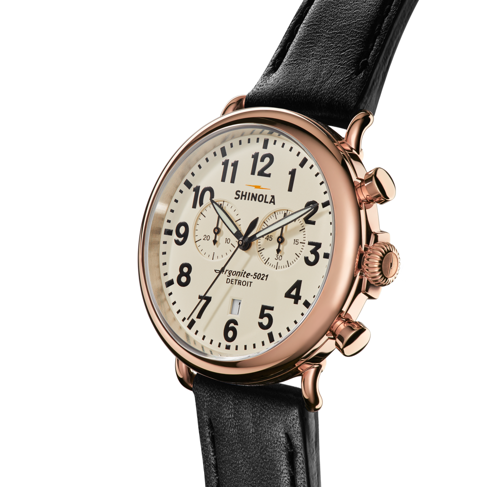 Runwell Chronograph Watch - Cream