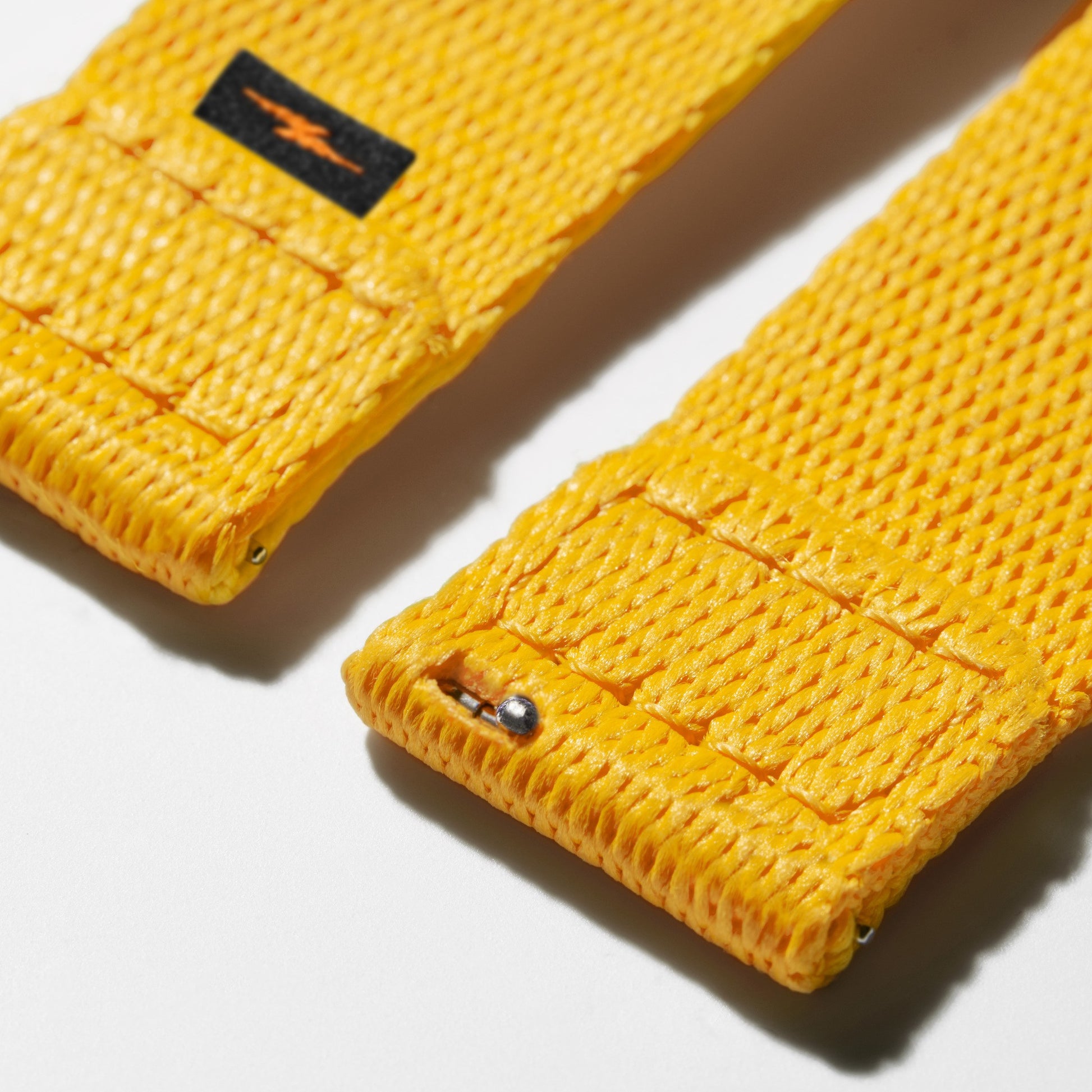 20mm Yellow Split Nylon Apple Watch Strap - Yellow