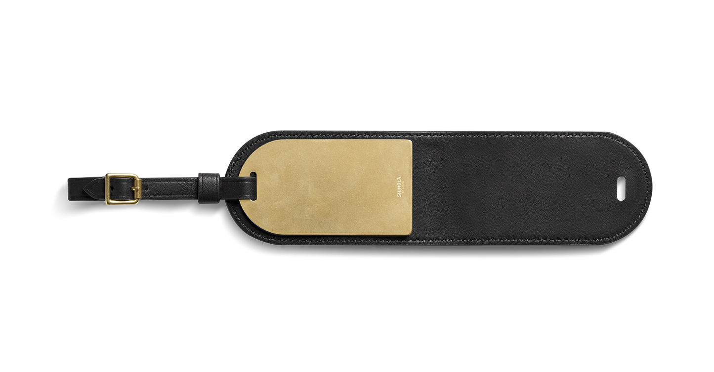 Engravable Luggage ID Tag - Black