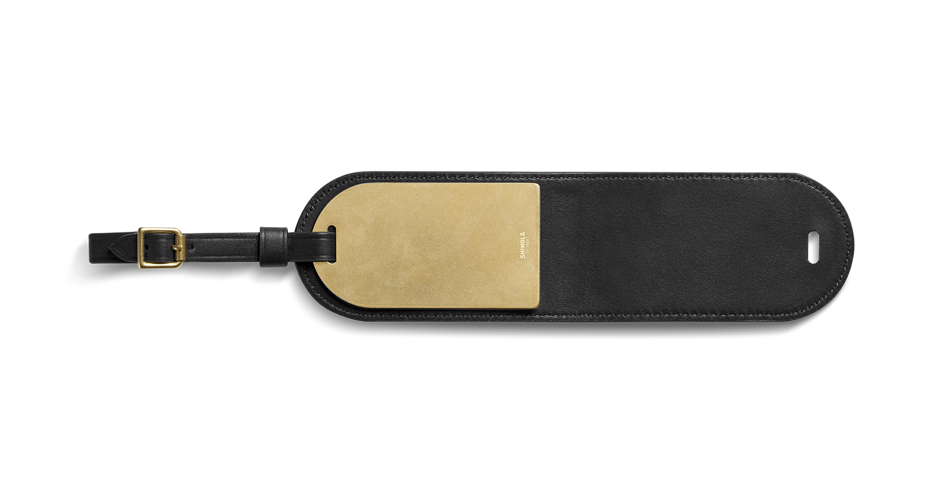 Engravable Luggage ID Tag - Black