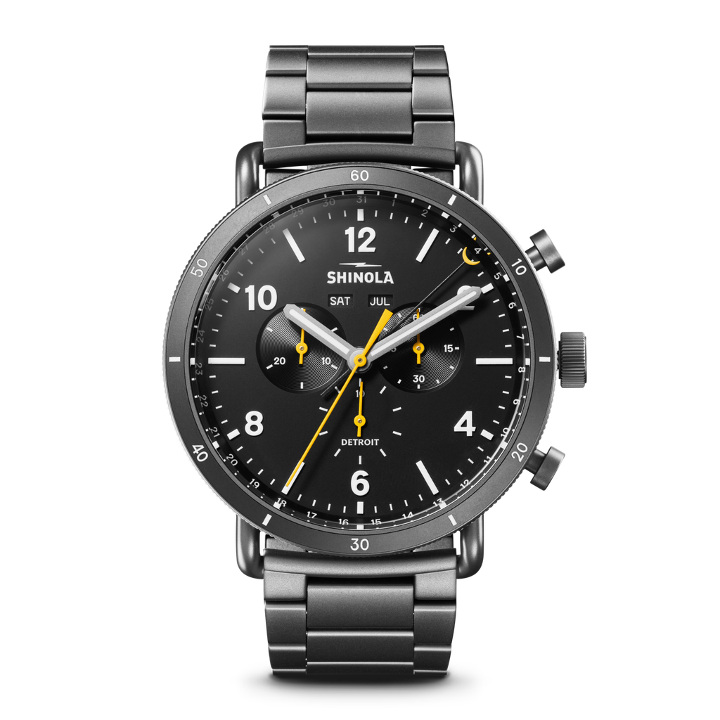 Shinola Canfield Sport Chronograph Watch - Black