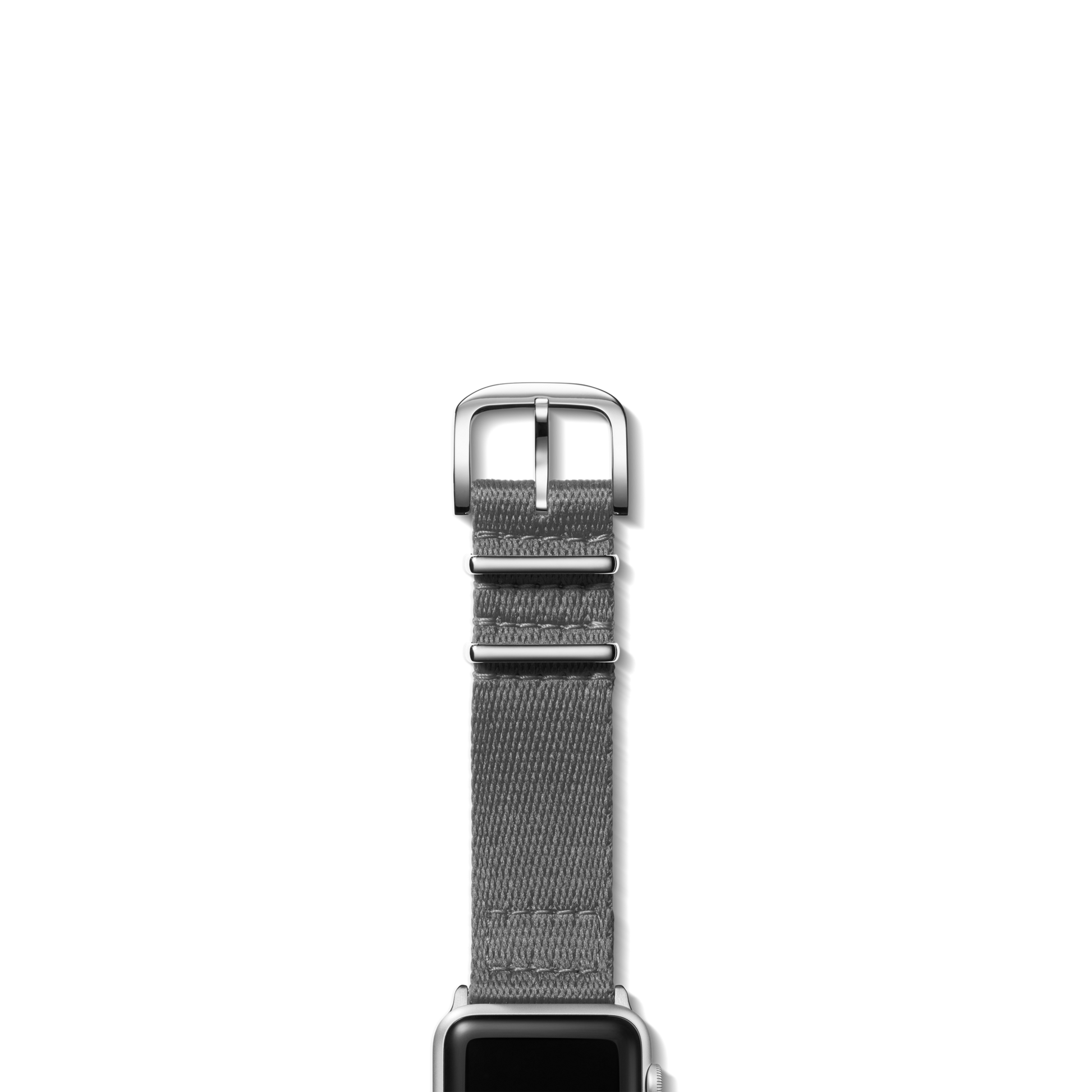 20mm Gray Split Nylon Apple Watch Strap - Gray
