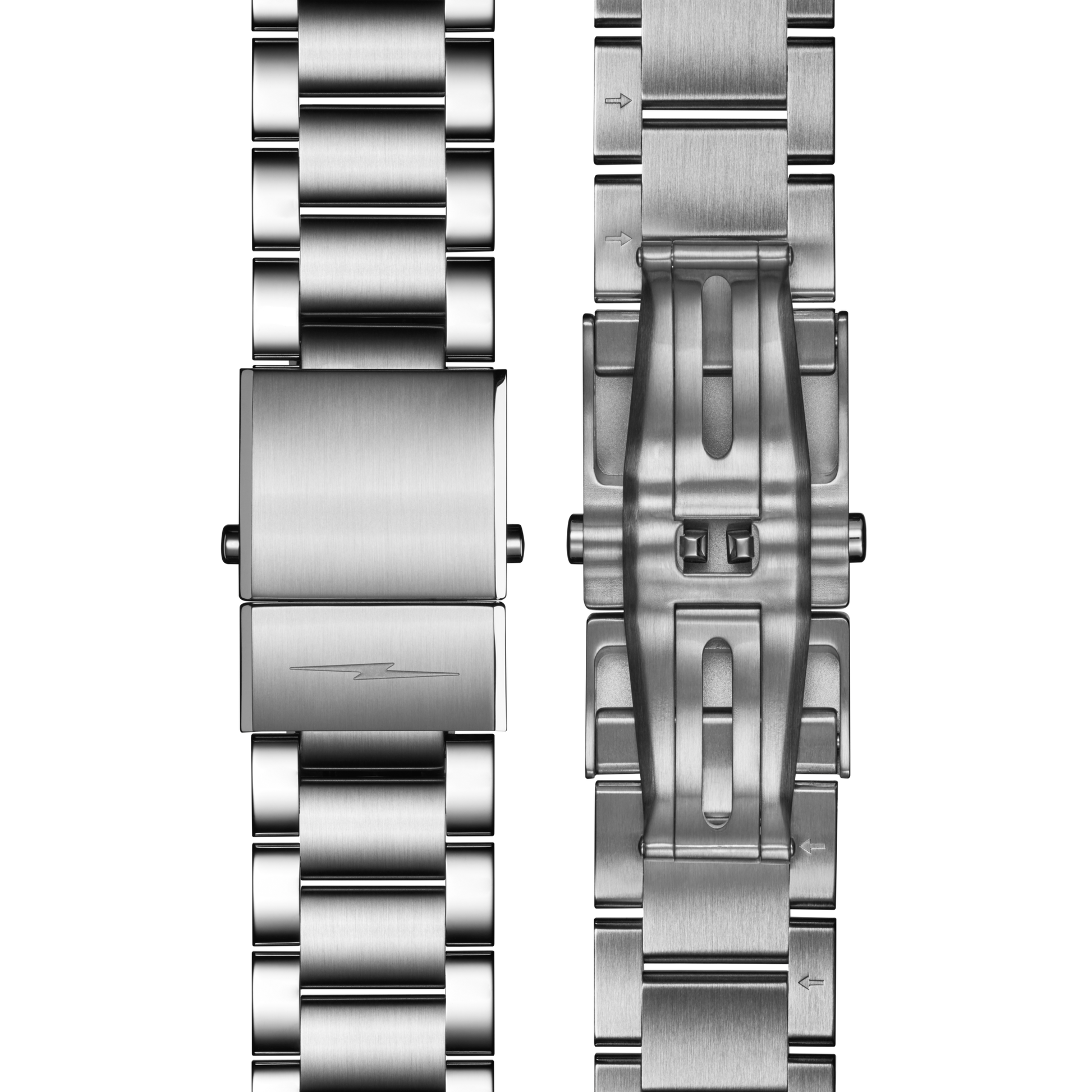 22mm Stainless Steel 3-Link Bracelet - Stainless Steel