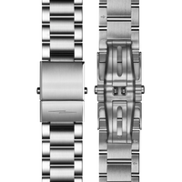 22mm Stainless Steel 3-Link Bracelet - Stainless Steel