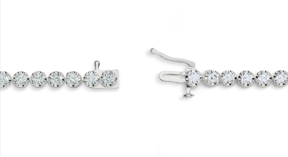 4 Carat 7" Diamond Tennis Bracelet - White Gold
