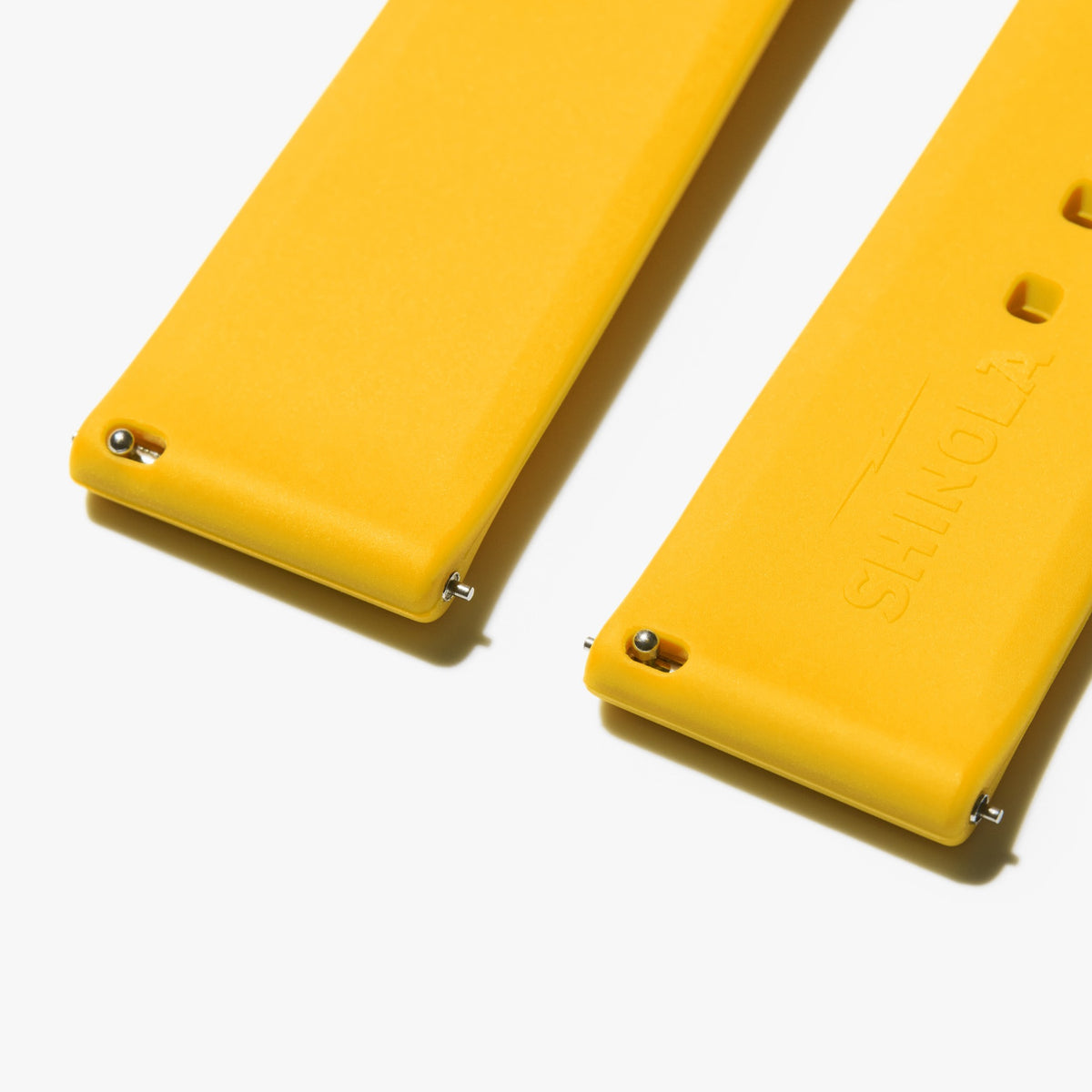 QR Strap: 22/20 Silicone, Sleek Loop, PoSS - Maize