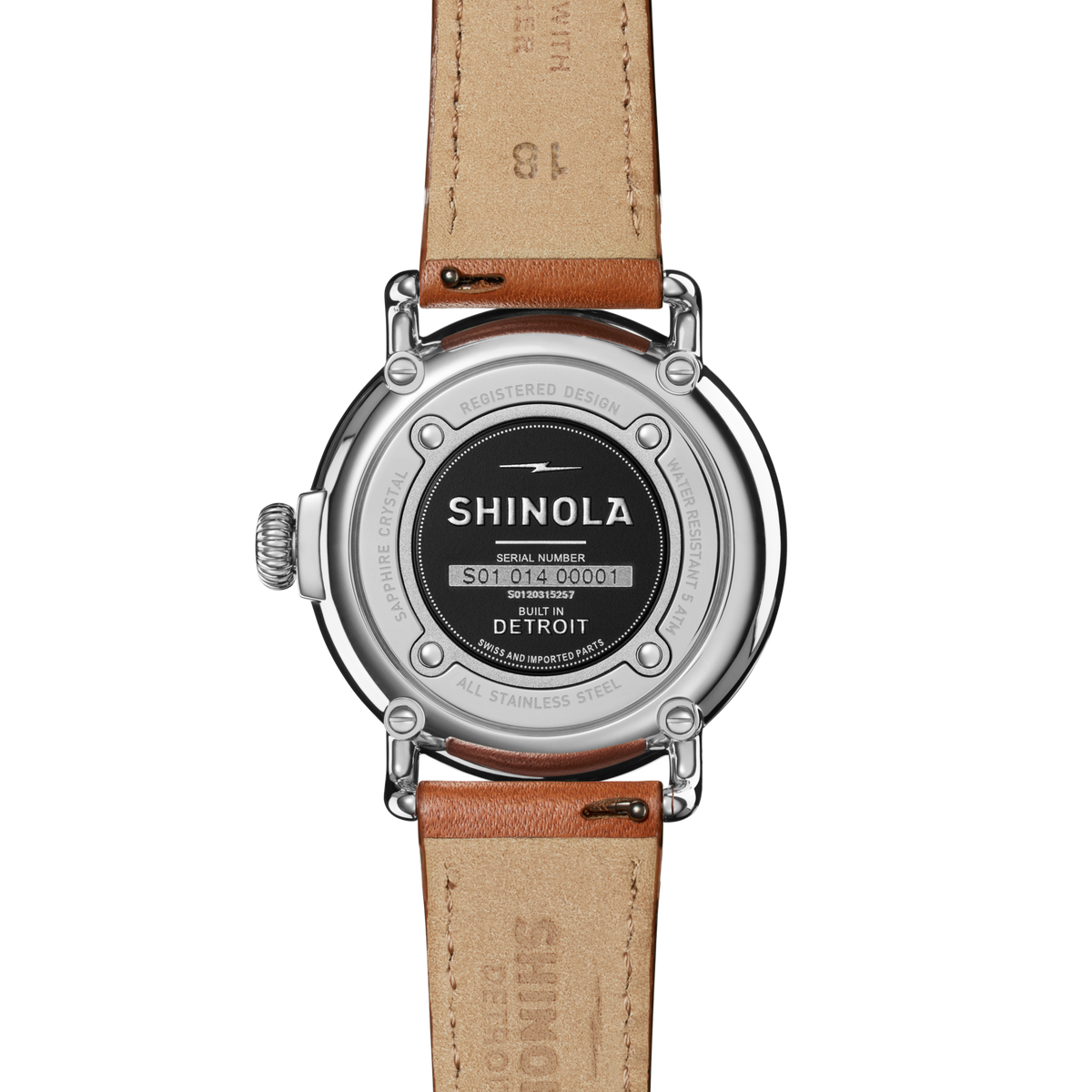 Runwell Watch - White Tan Leather Strap