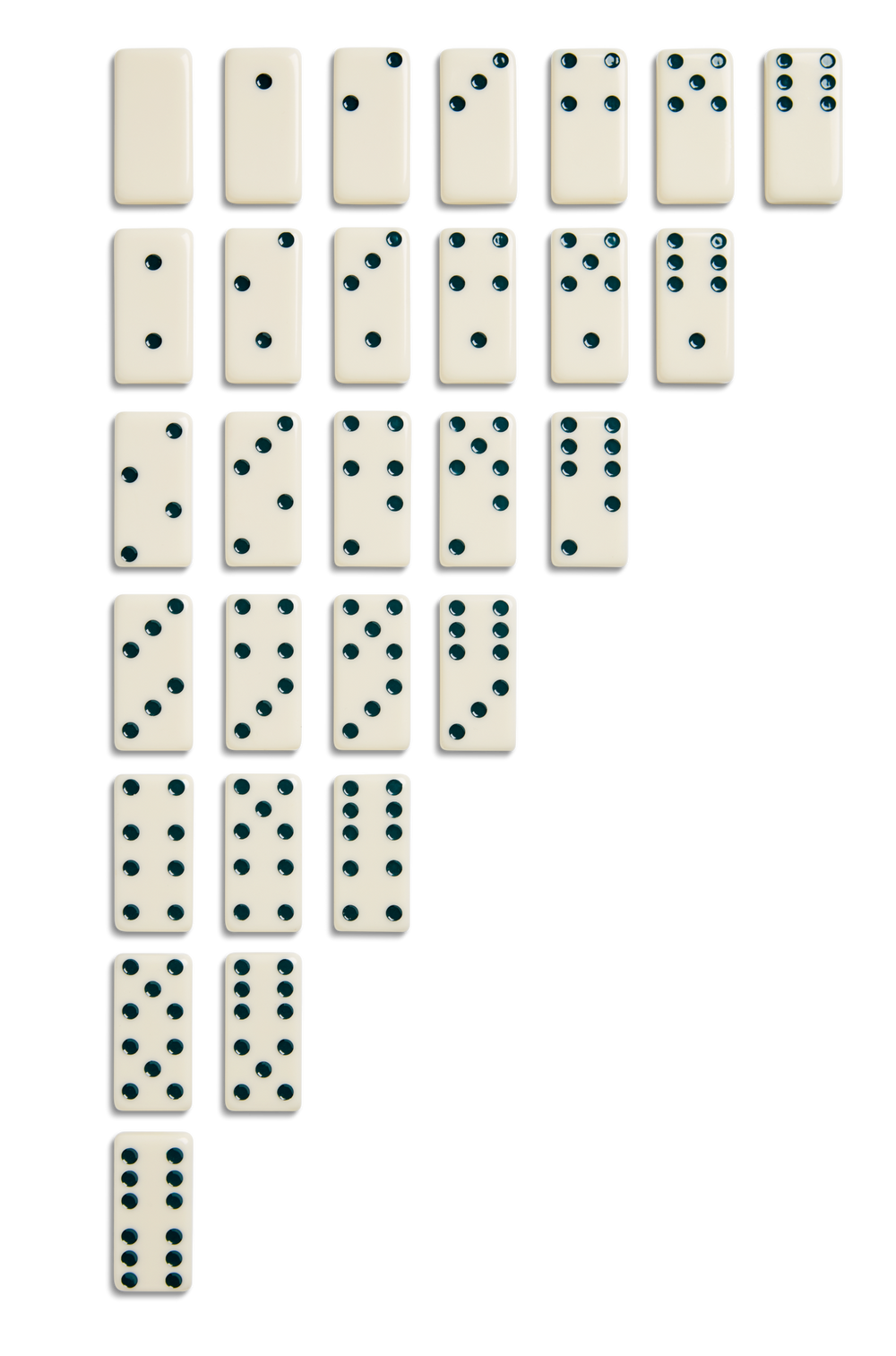Dominoes Set - Cream / Blue