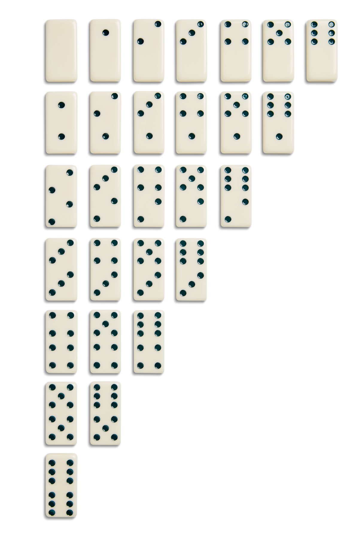 Dominoes Set - Cream / Blue