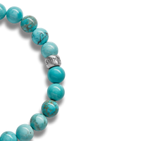 8mm Beaded Bracelet Turquoise