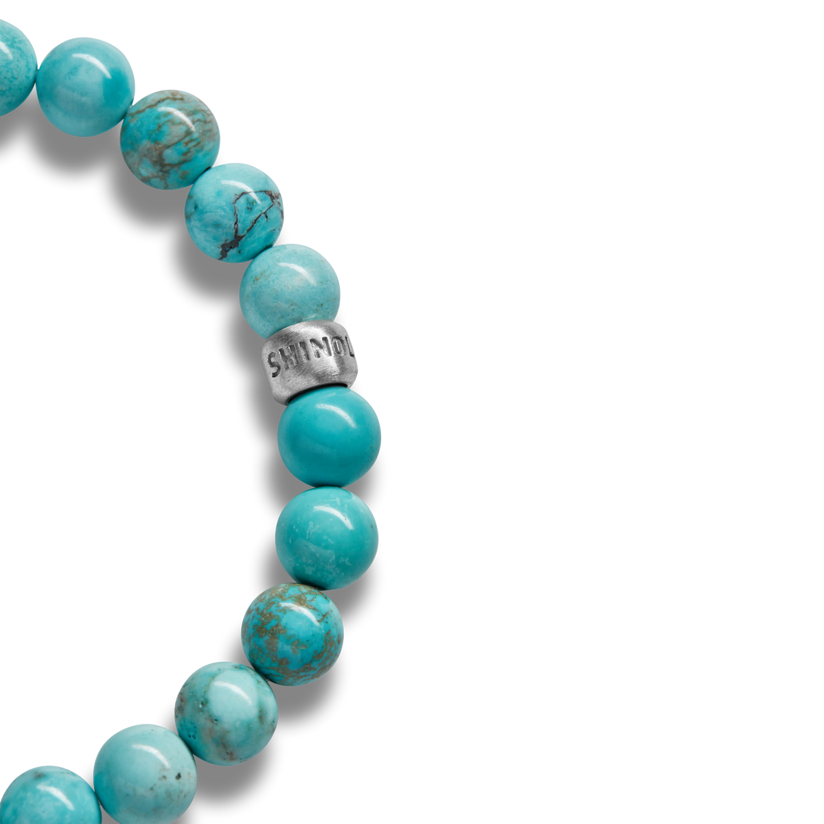 8mm Beaded Bracelet Turquoise