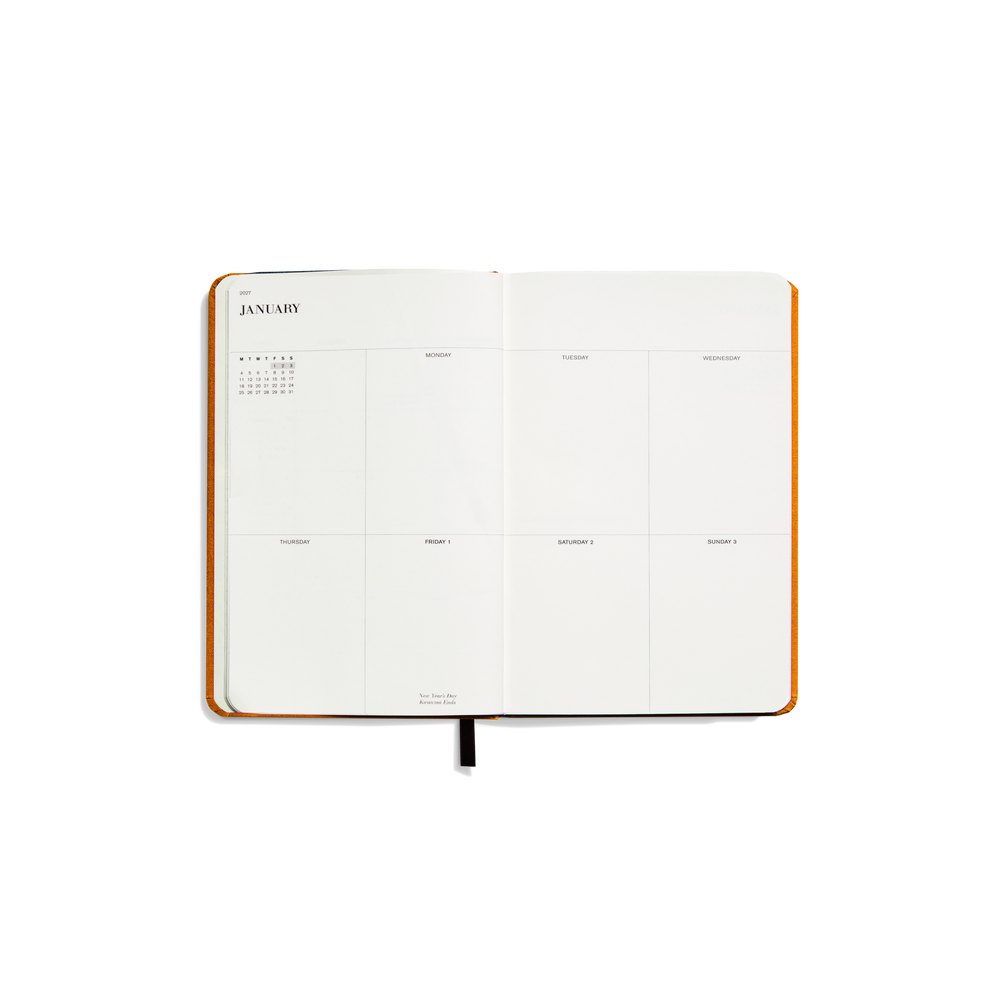 2027 12-Month Runwell Planner - Bold Orange