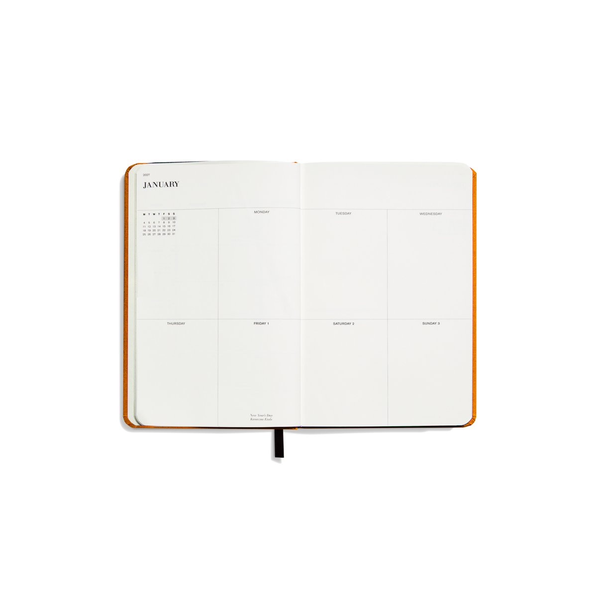 2027 12-Month Runwell Planner - Bold Orange