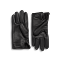 Lined Leather Gloves - Black