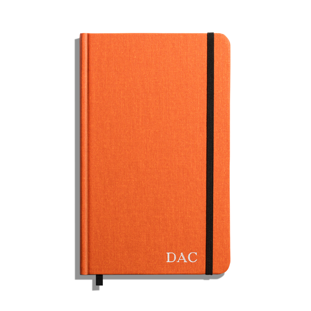 Medium Hard Ruled Journal - Bold Orange