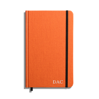 Medium Hard Ruled Journal - Bold Orange