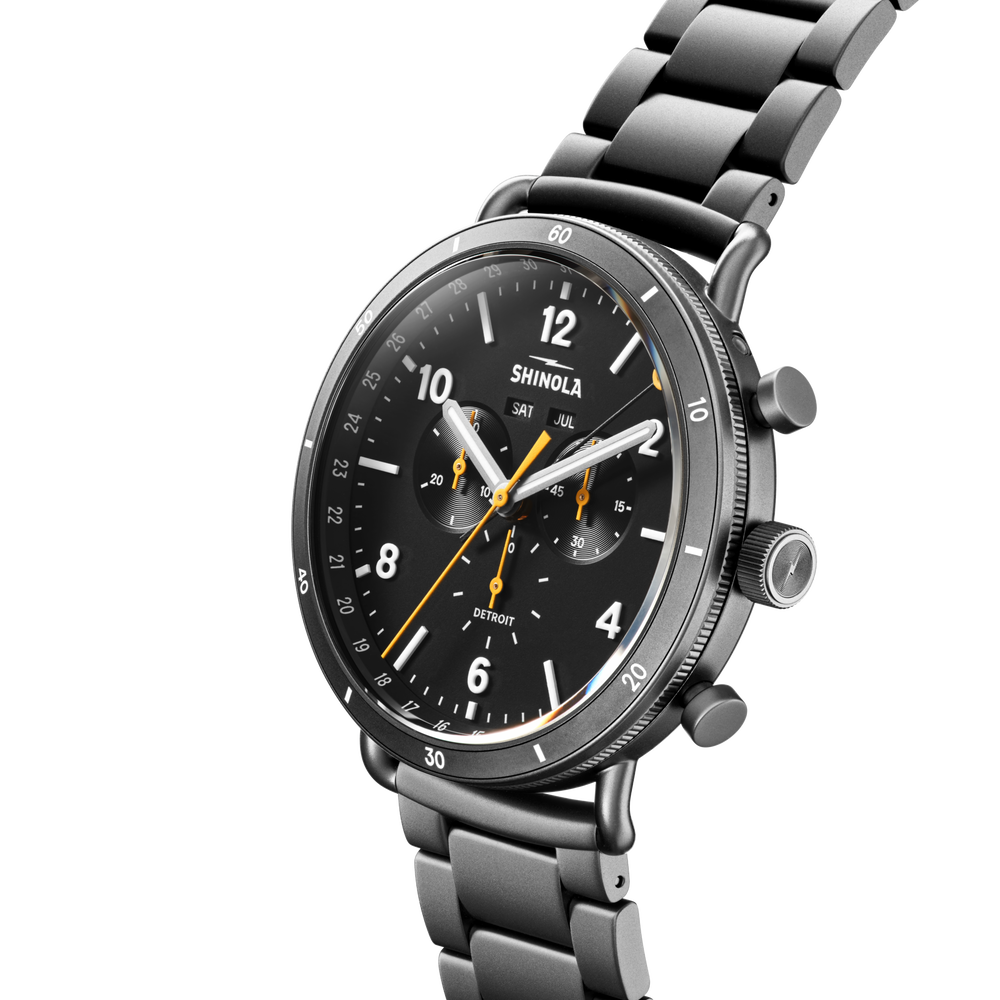 Canfield Sport Chronograph Watch - Black