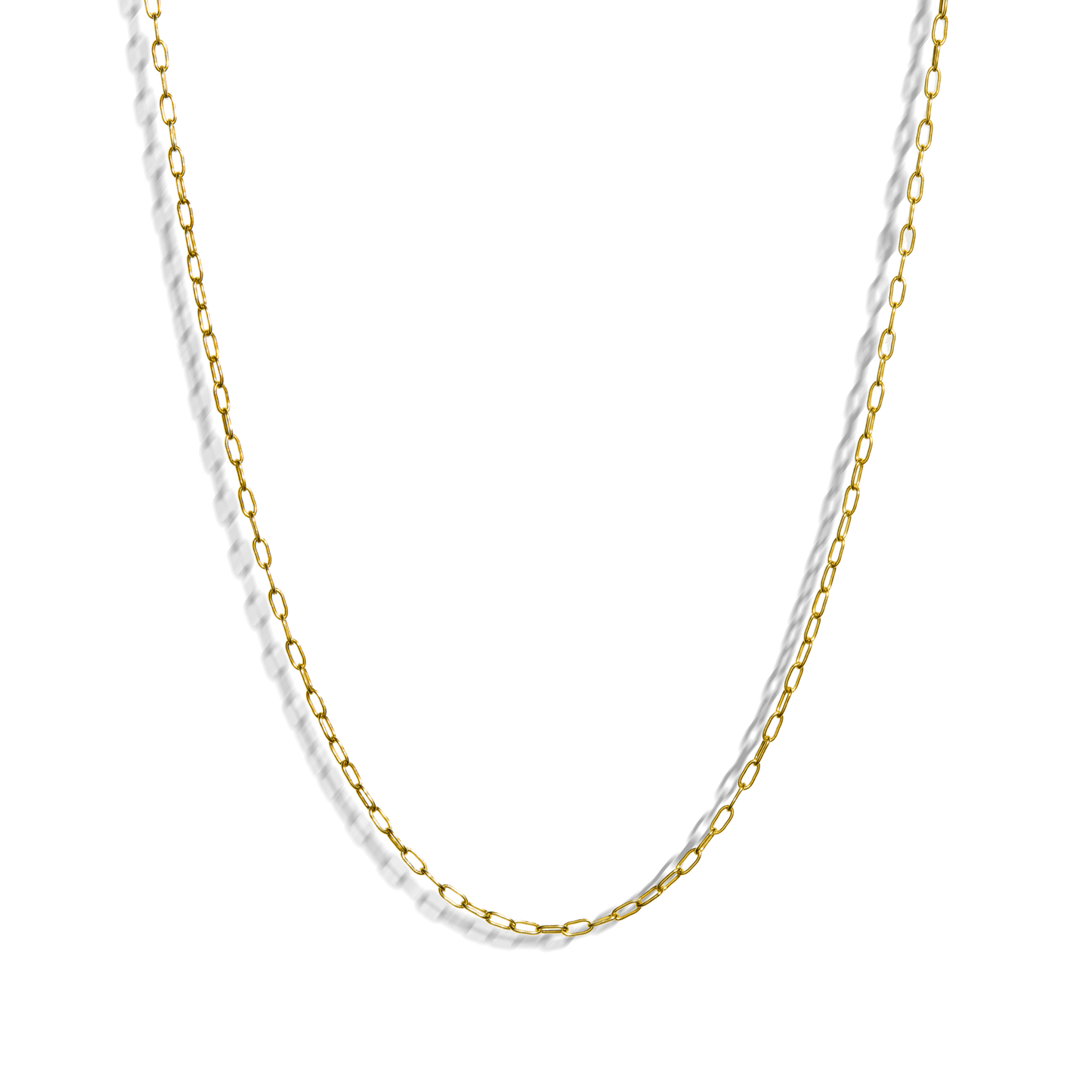 Large Oval Link Necklace - Yellow Gold