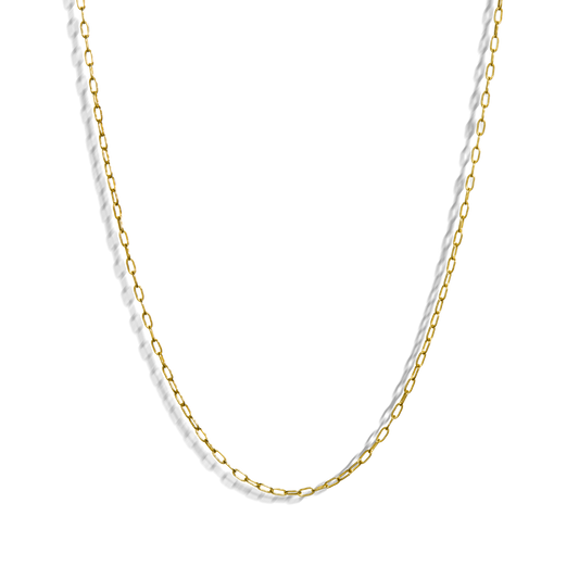 Large Oval Link Necklace - Yellow Gold